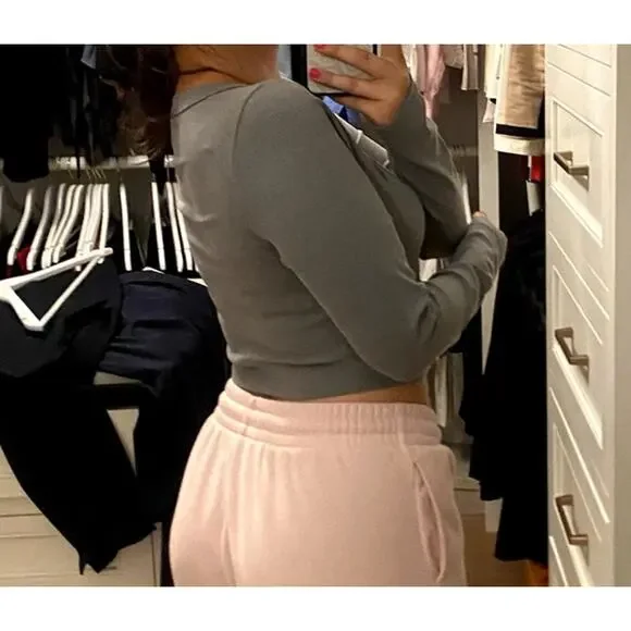 Amazon Gray Long Sleeve Cardigan Top size Medium - Picture 3 of 7